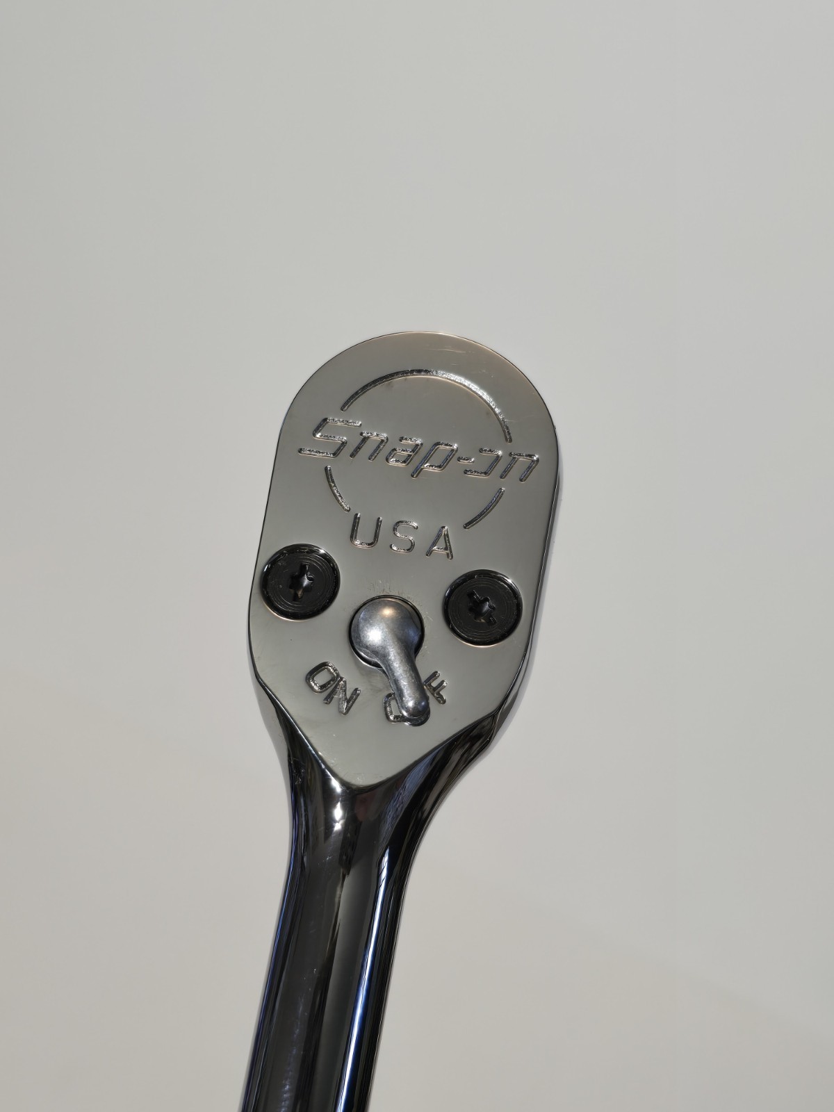 Snap-on Tools USA NEW STYLE 1/2″ Drive Dual 80 Tooth Chrome Handle Ratchet S80A