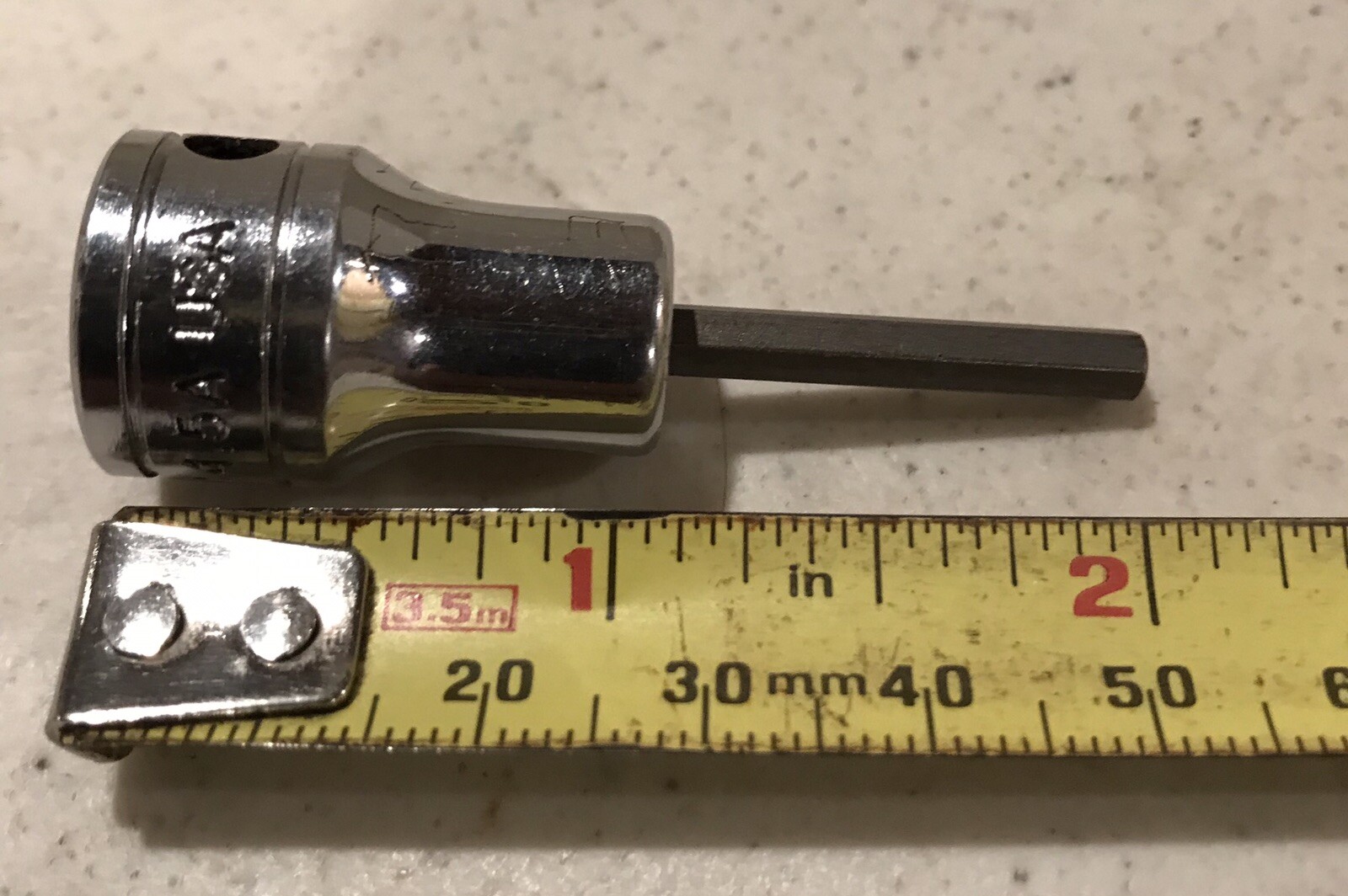 SNAP ON 9/64″ SAE HEX BIT SOCKET DRIVER. 3/8″ DRIVE FA4.5A USA