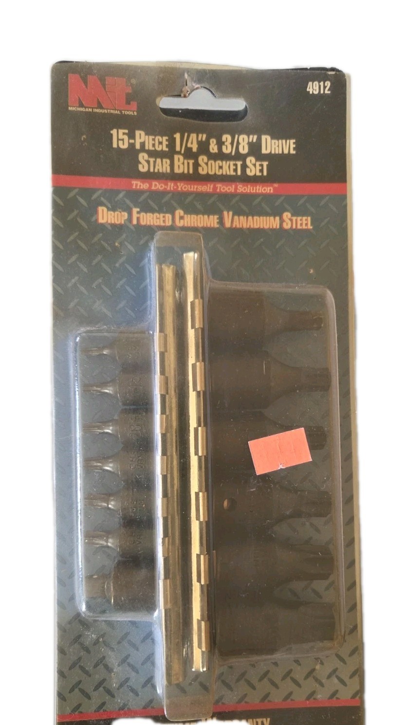 MIT 15 Piece 1/4″ & 3/8″ Drive Star Bit Socket Set