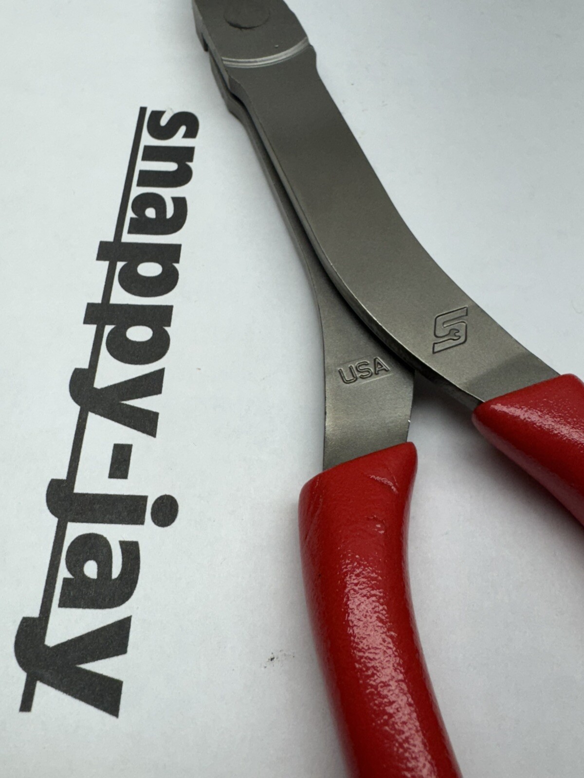 Snap-On Tools USA NEW RED 609CF Pliers *MARKED GRIPS SEE PICTURES*