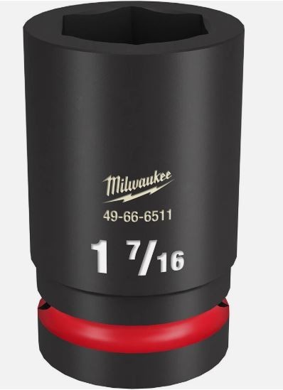 Milwaukee 1 Drive Socket 1-7/16 Deep 6 Point SHOCKWAVE Impact Duty 49-66-6511