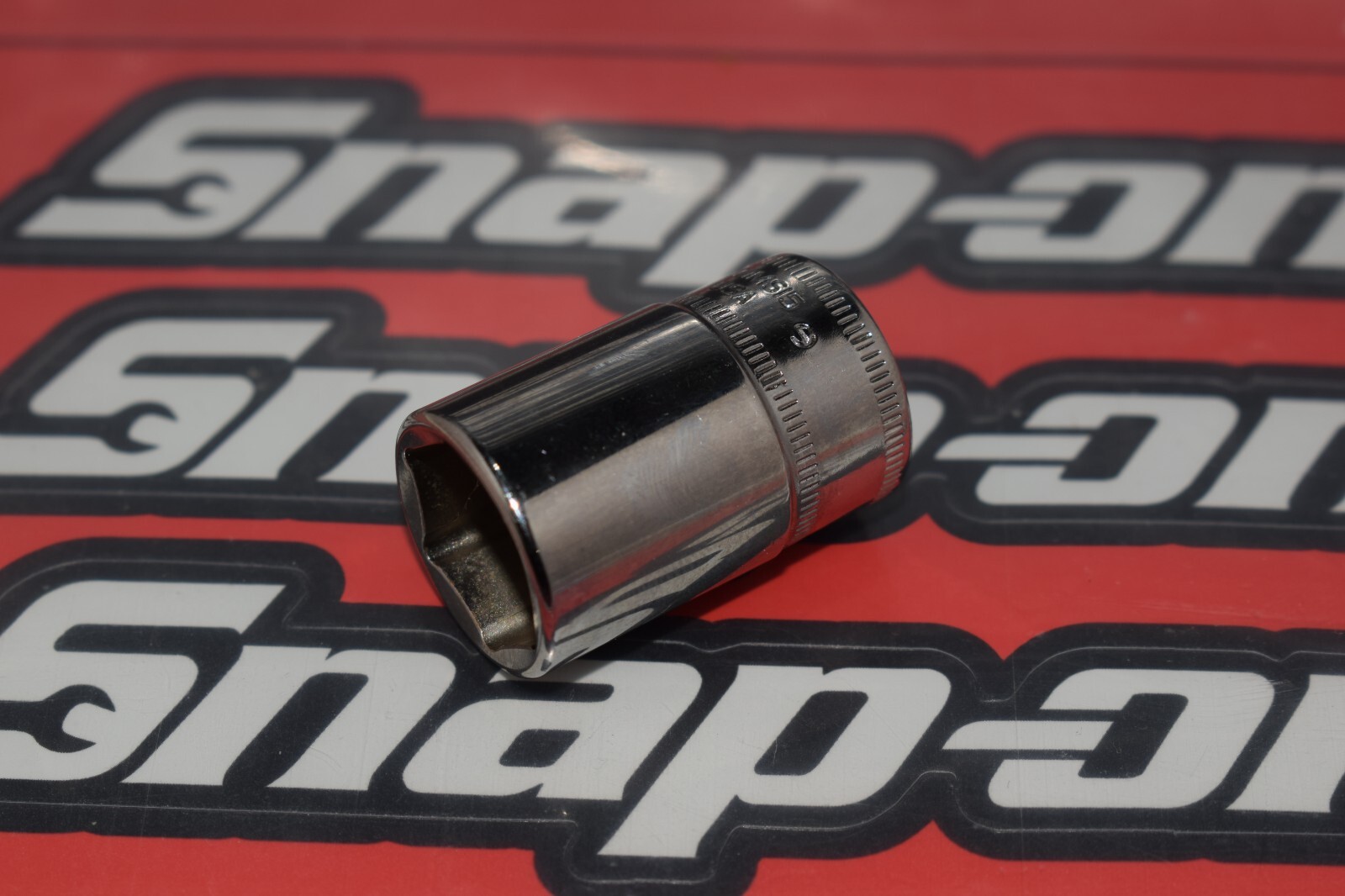 Snap-on Tools NEW 1/4″ Drive 15mm Metric Semi Deep 6PT Chrome Socket TMMS15 #114