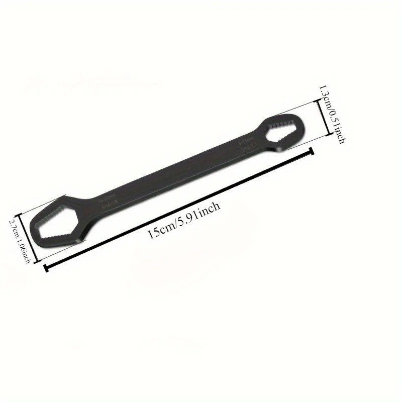 Universal Double Ended Wrench, Self-Tightening 3-17mm Screw Nuts Repair Wrench