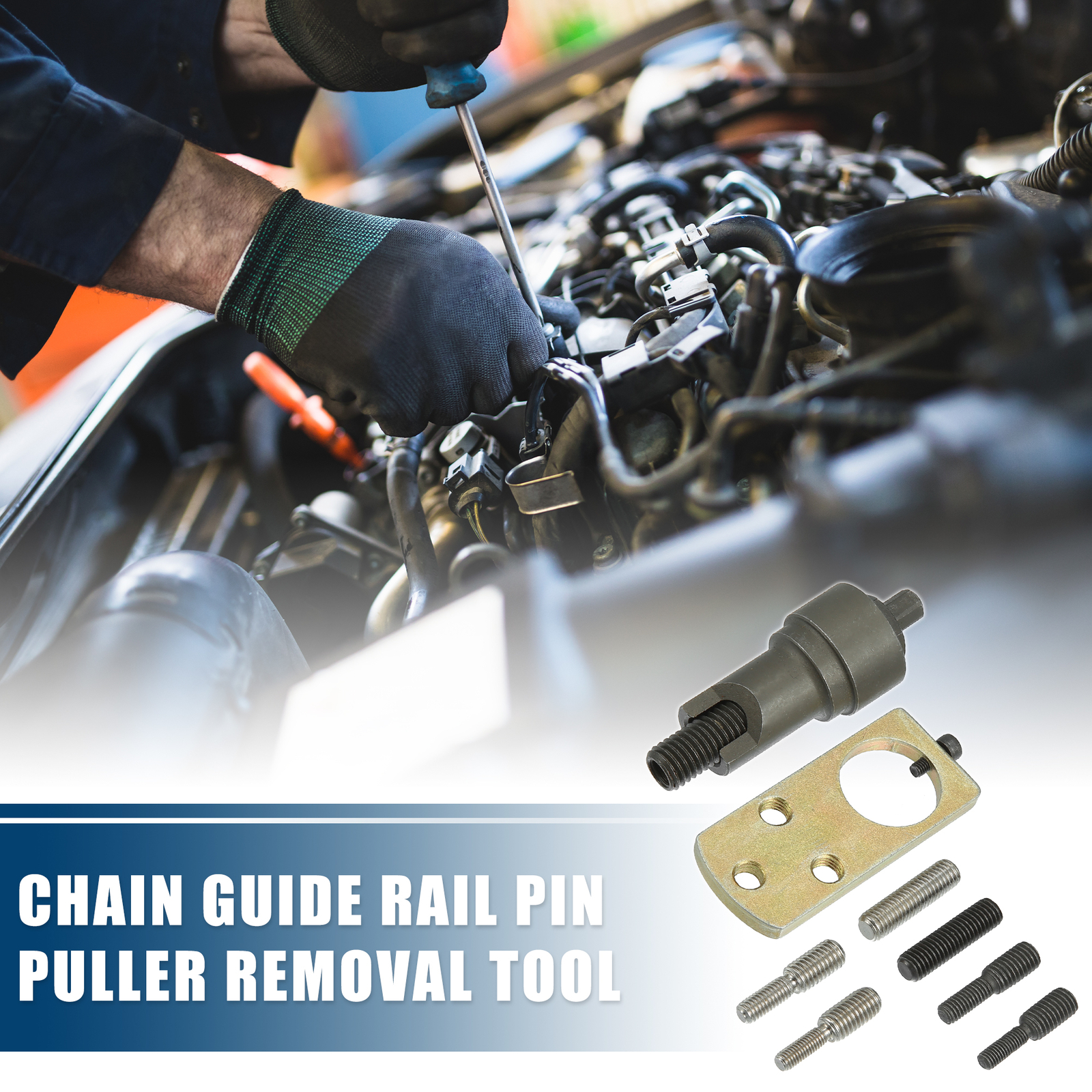 Chain Guide Rail Pin Puller Remover Tools for Mercedes Benz M102 M110 1 Set