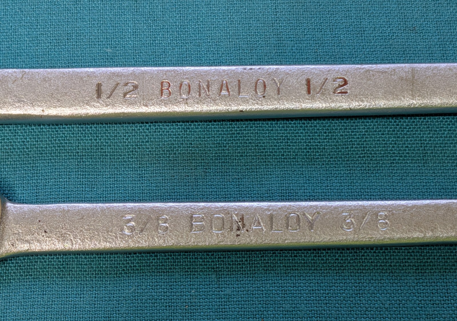 Vintage BONNEY # 1160 & 1162 12-pt. Combination Wrenches 3/8″ and 1/2″