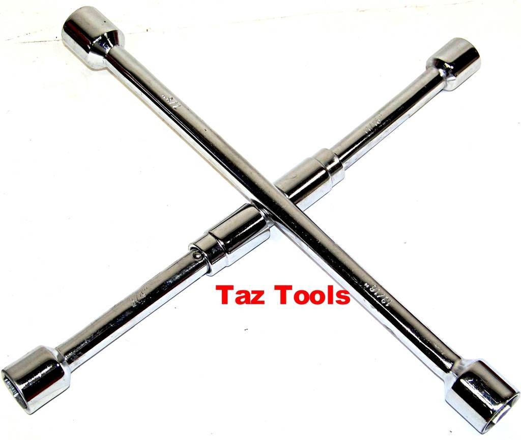 Folding Lug Nut Wrench MM Cross wrench tire Remover 17, 19, 21. 23 MM. Metric