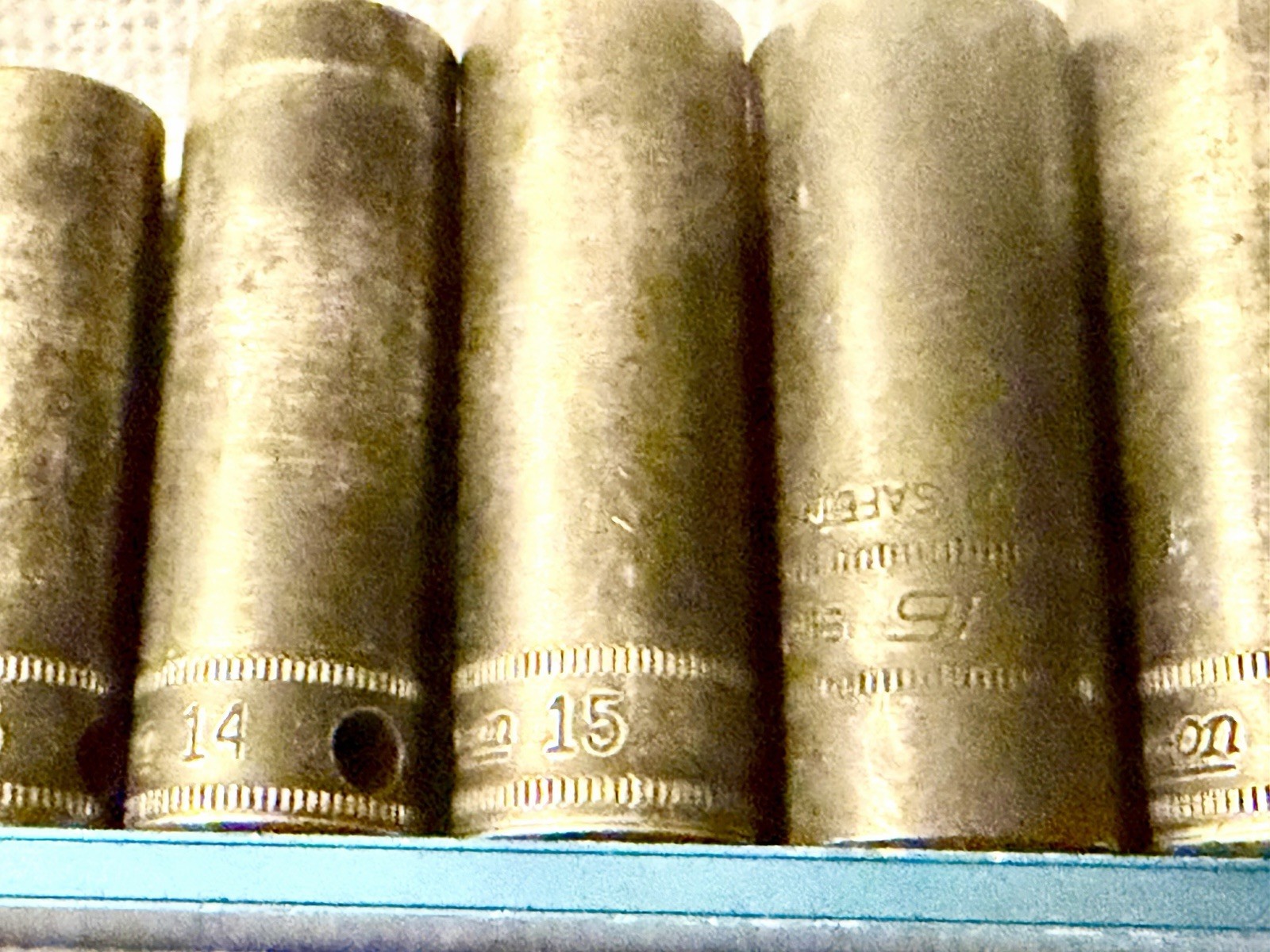 Snap-on 210SIMFYA 3/8″ Dr Metric Deep Impact Socket Set 10mm-19mm 6pt Profession