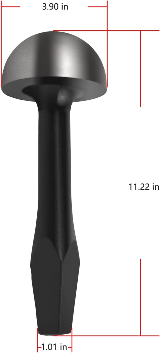 Blacksmith Tinsmith 4″ Mushroom Stake for Pexto Taper, Large Single Pexto Plate
