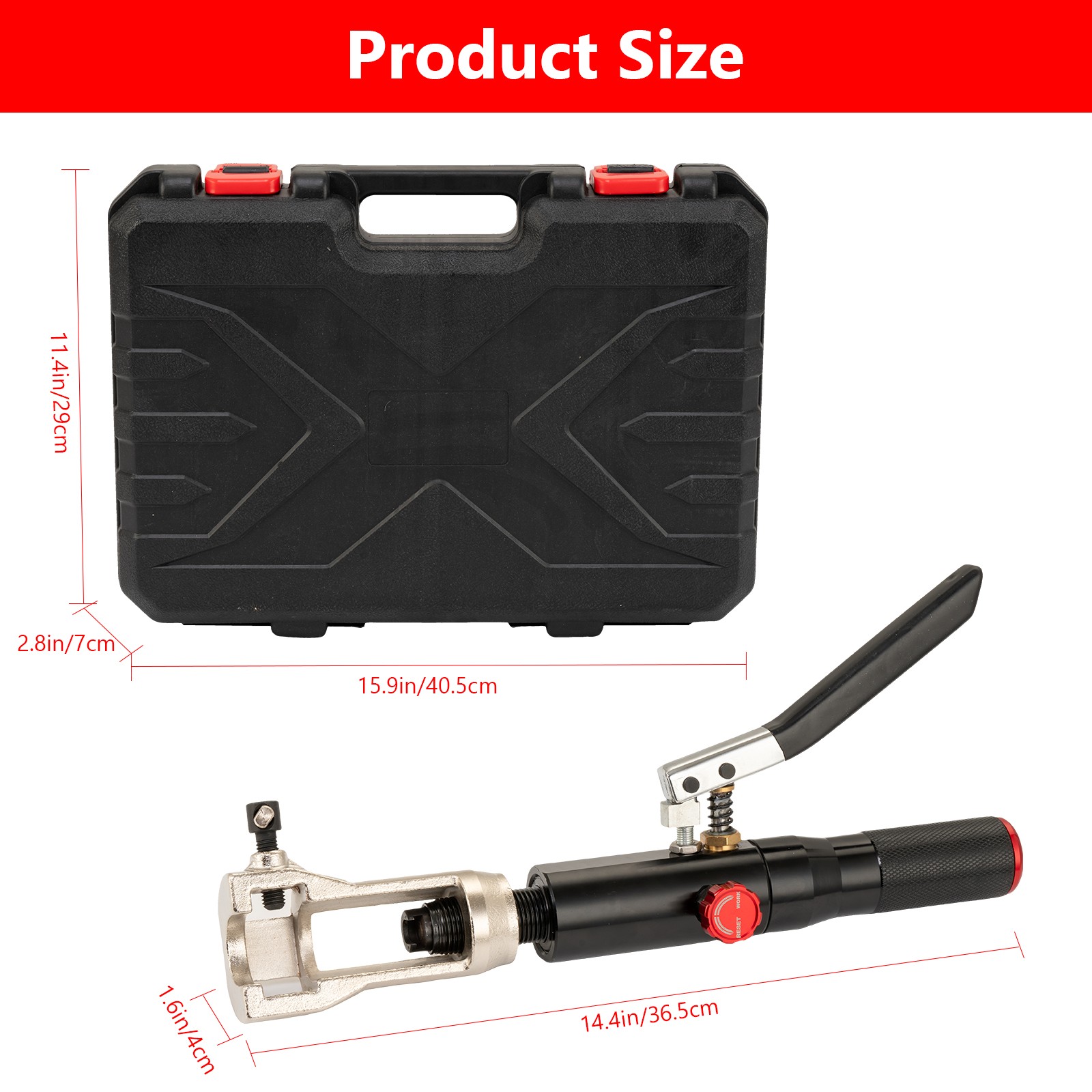 Hydraulic Flaring Tool Kits 45° Double Flaring Tools Brake Repair for 3/16″-1/2″