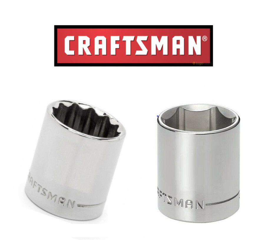 CRAFTSMAN SOCKETS, 1/4, 3/8 & 1/2″ DR. SHALLOW/6 &12 PT. NEW / Buy 2 get 1 Free