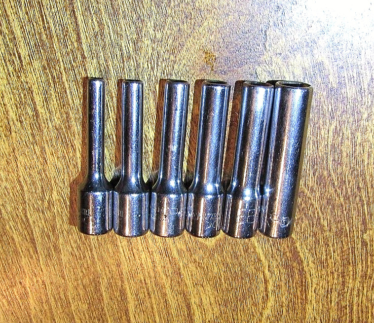 Matco Tools 1/4 Inch Drive 6PC Torx Deep E4 E5 E6 E7 E8 E10 GOOD CONDITION