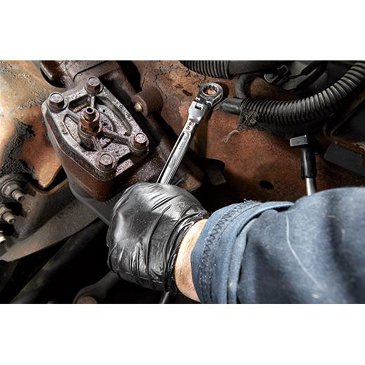 Milwaukee Tool 7pc Metric Flex Head Ratcheting Combination Wrench