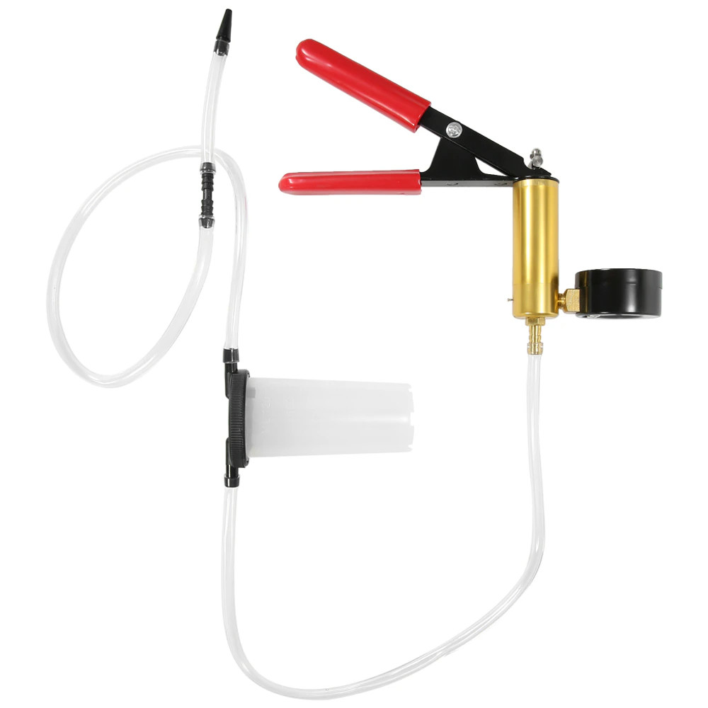 BEYU Hand Held Vacuum Pressure Pump Tester Set Brake Fluid Bleeder Bleeding Kit