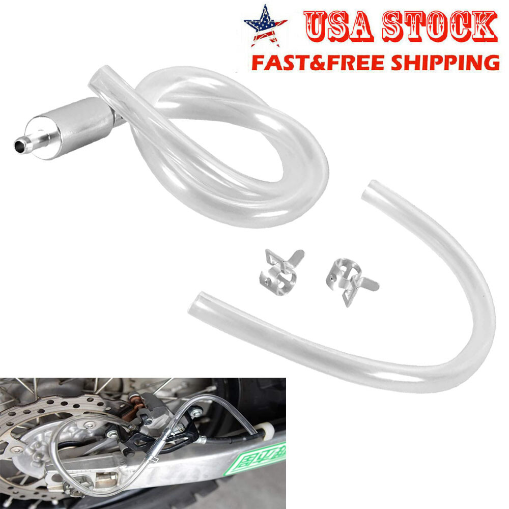 Motorcycle Car Clutch Brake Bleeder Hose One Way Valve Tube Bleeding Tool Set