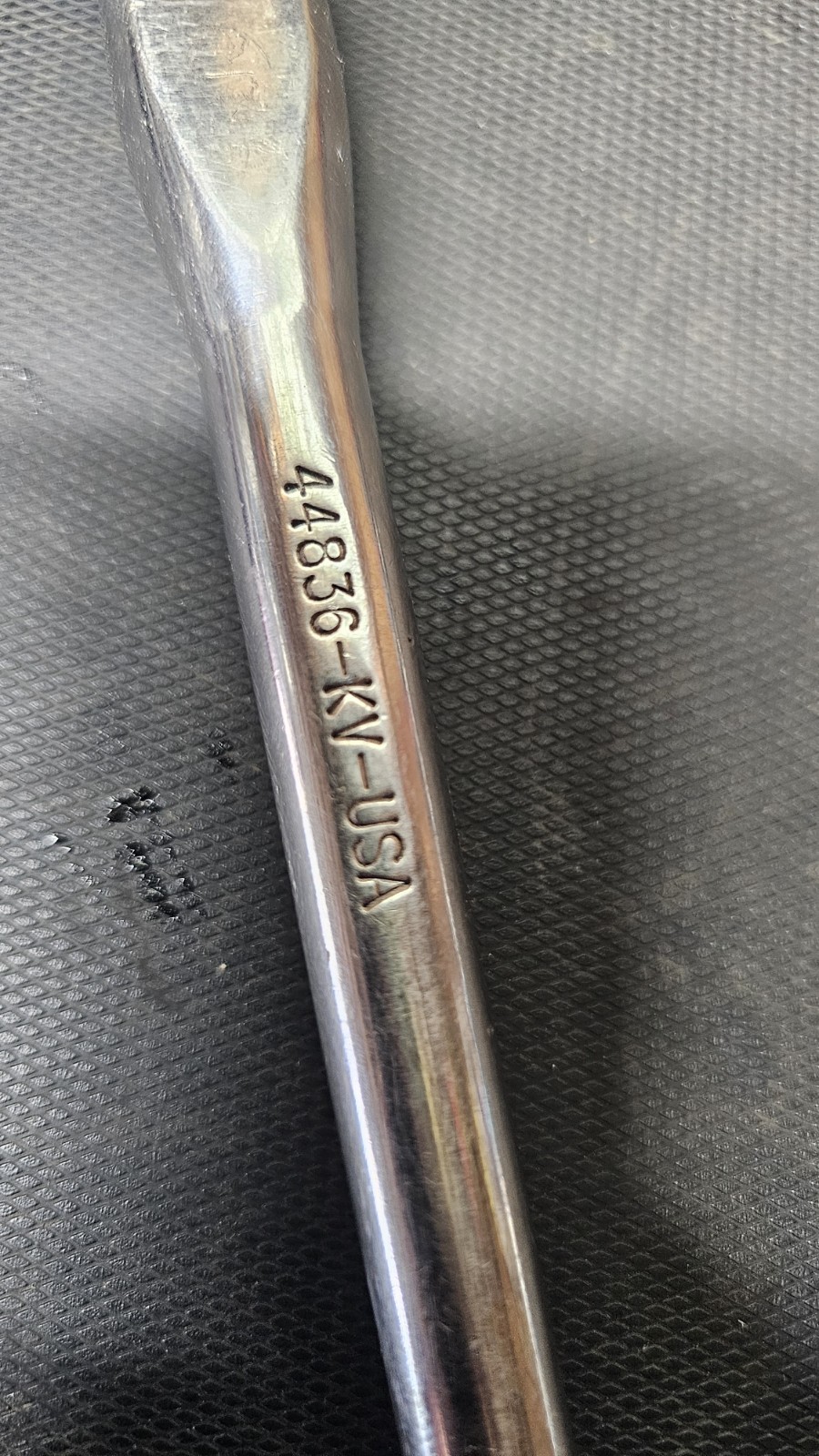 Vintage Craftsman Polished KV 44836 3/8″ Long Handle Ratchet Made in USA