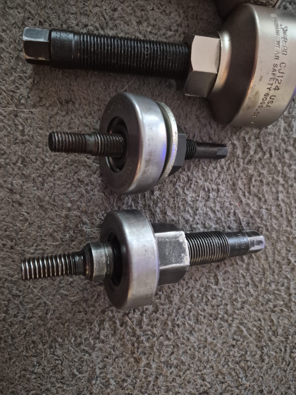 Snap On Power Steering Puller/installer Set CJ124–CJ117C-CJ138-1–CJ113B