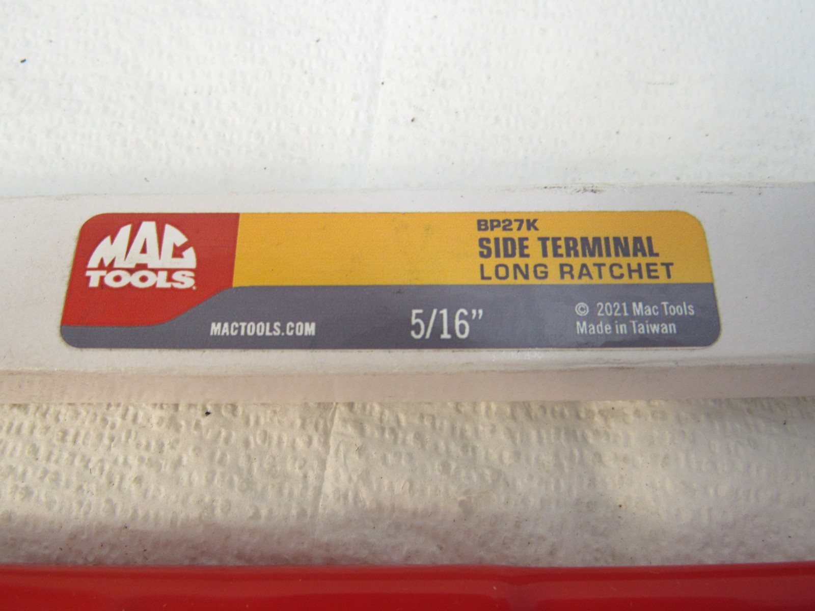 Mac Tools Side Terminal Long Ratchet Battery Post Ratchet 5/16″ BP27K Insulated
