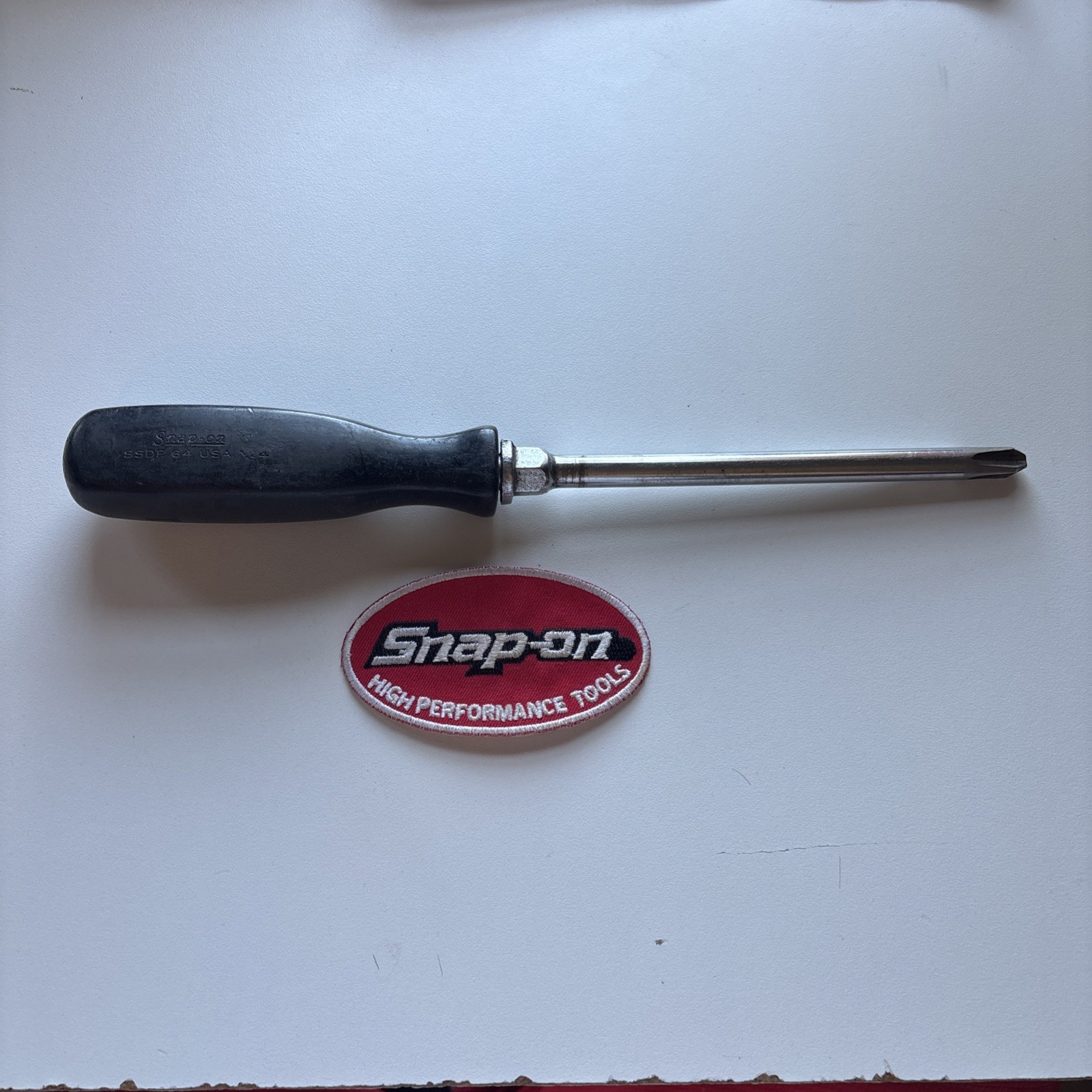 Snap-on SSDP64 No. 4 Phillips Head Screwdriver Black Hard Handle 10.5″ 🇺🇸