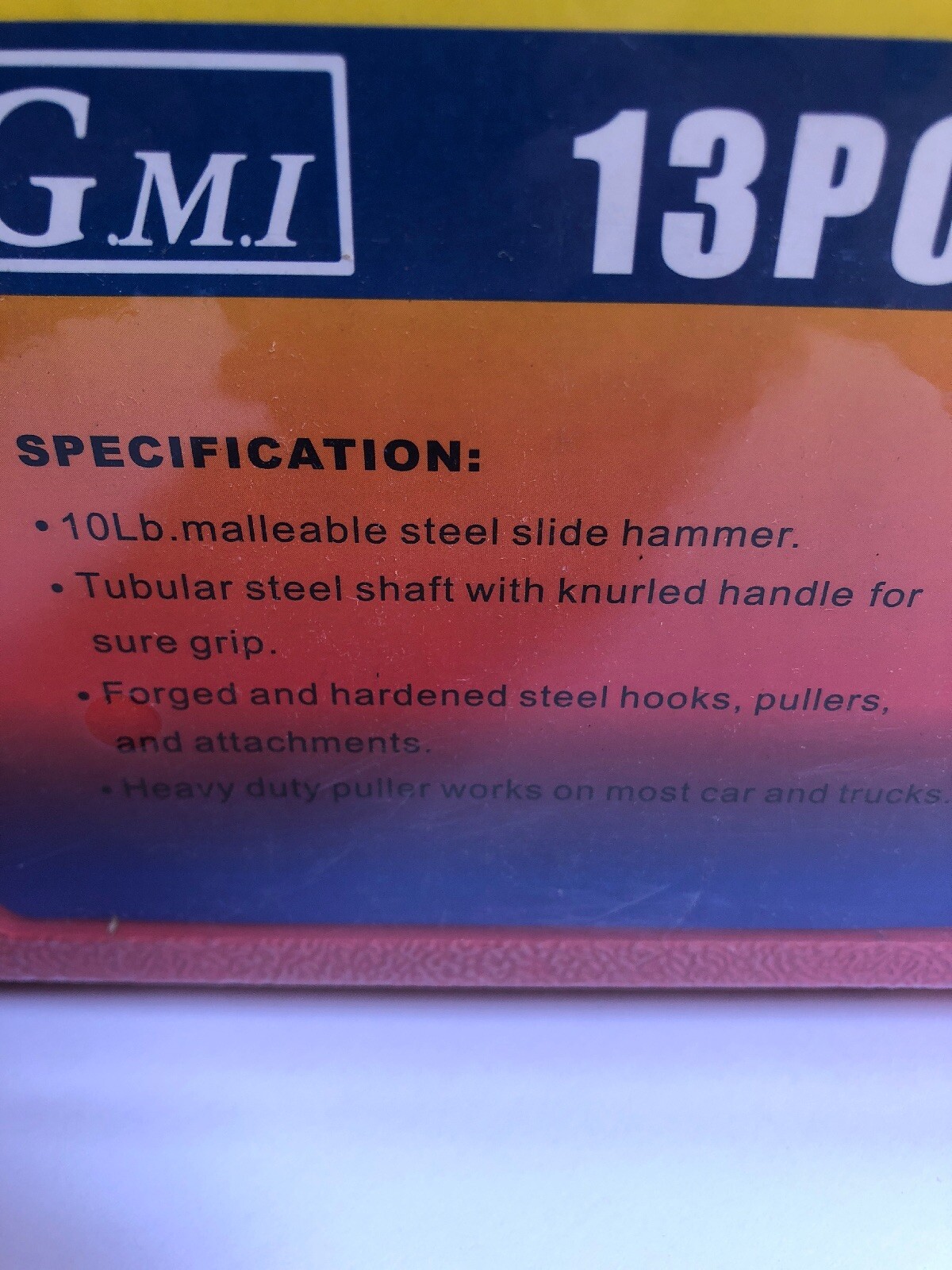13 Piece 10 Lb Sliding Hammer Auto Body Repair **Brand New Unopened Box