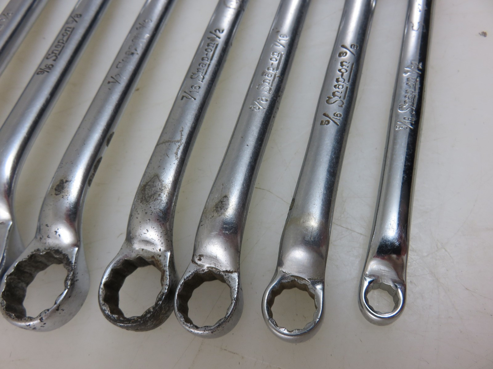 Snap-On XS Series SHORT 10° Offset Box End Wrench 8pc Set 3/16″-13/16″ 12pt