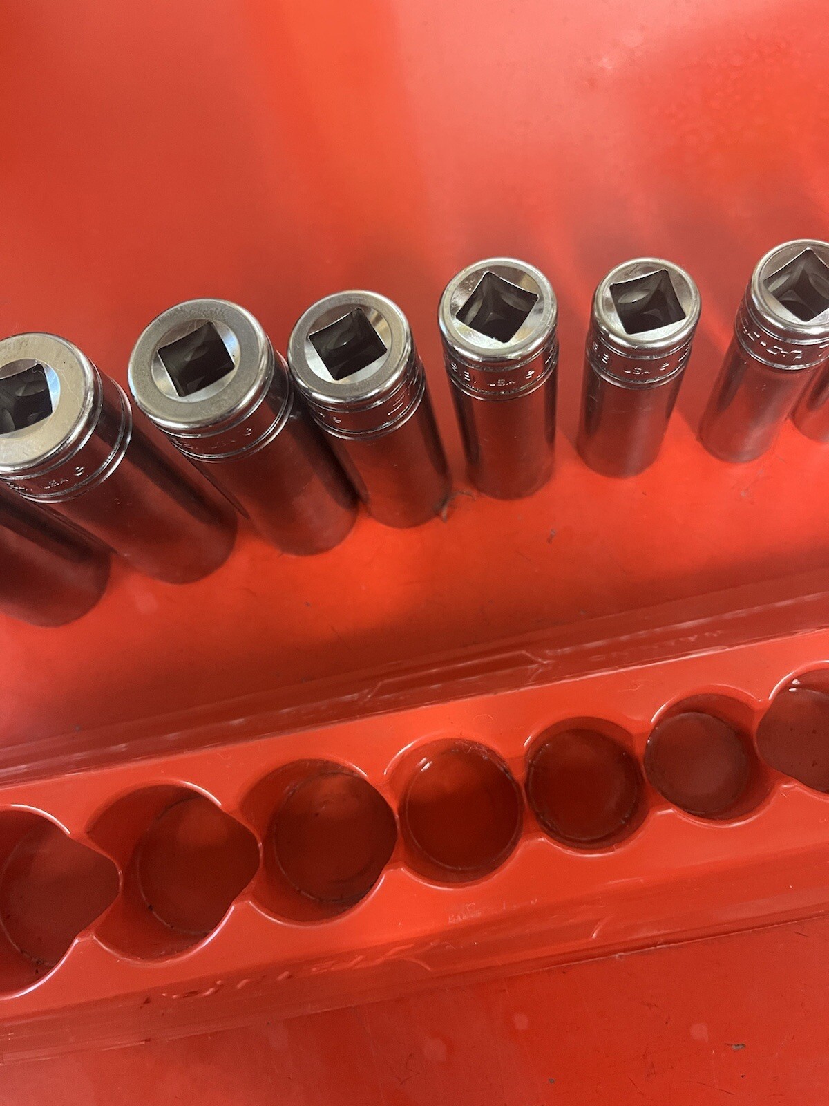 Snap-on 211sfsy 11 pc 3/8″ drive 6 point sae deep flank drive socket set