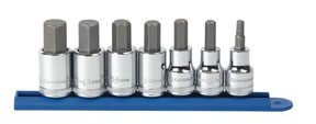 Gearwrench 7pc LARGE 1/2dr Metric Hex Bit Socket Set 6,8,10,12,14,17,19MM #80720