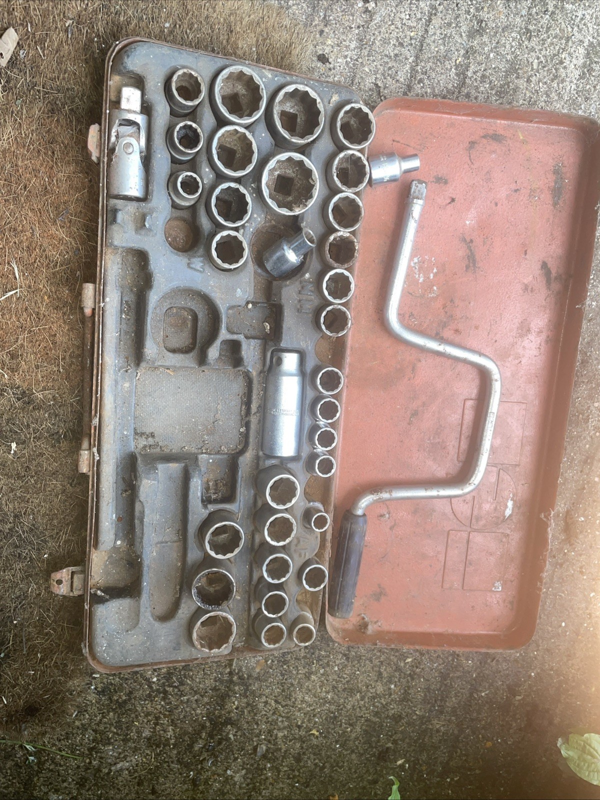 W Germany Socket Set 1/2″ Drive Vintage Tools incomplete30 pieces