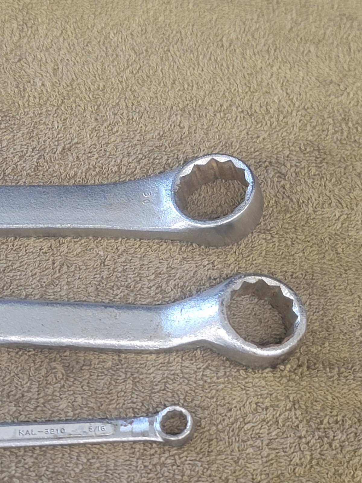 Kal Sae Combination Wrench Set 15/16 3/4 11/16 9/16 7/16 3/8 5/16 3/16 USA