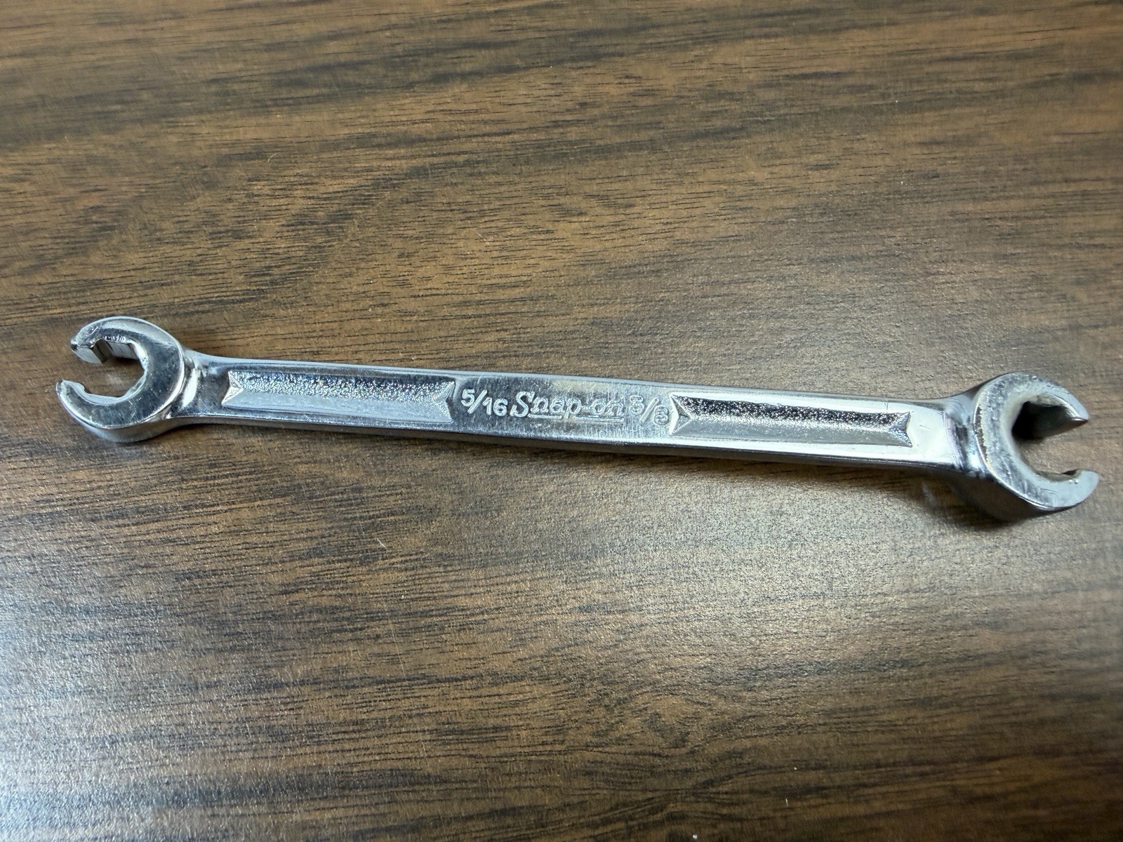 Snap-on Tools RXH1012S SAE 5/16″ x 3/8″ Chrome Flare Nut Line Wrench USA
