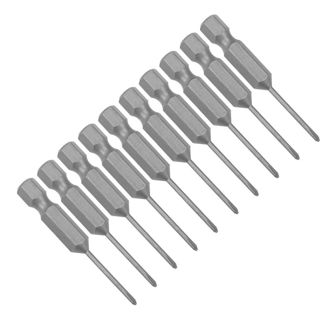 10pcs Phillips Bits 1/4 Inch Hex Shank 1.6PH00 Magnetic Cross Screwdriver Bit