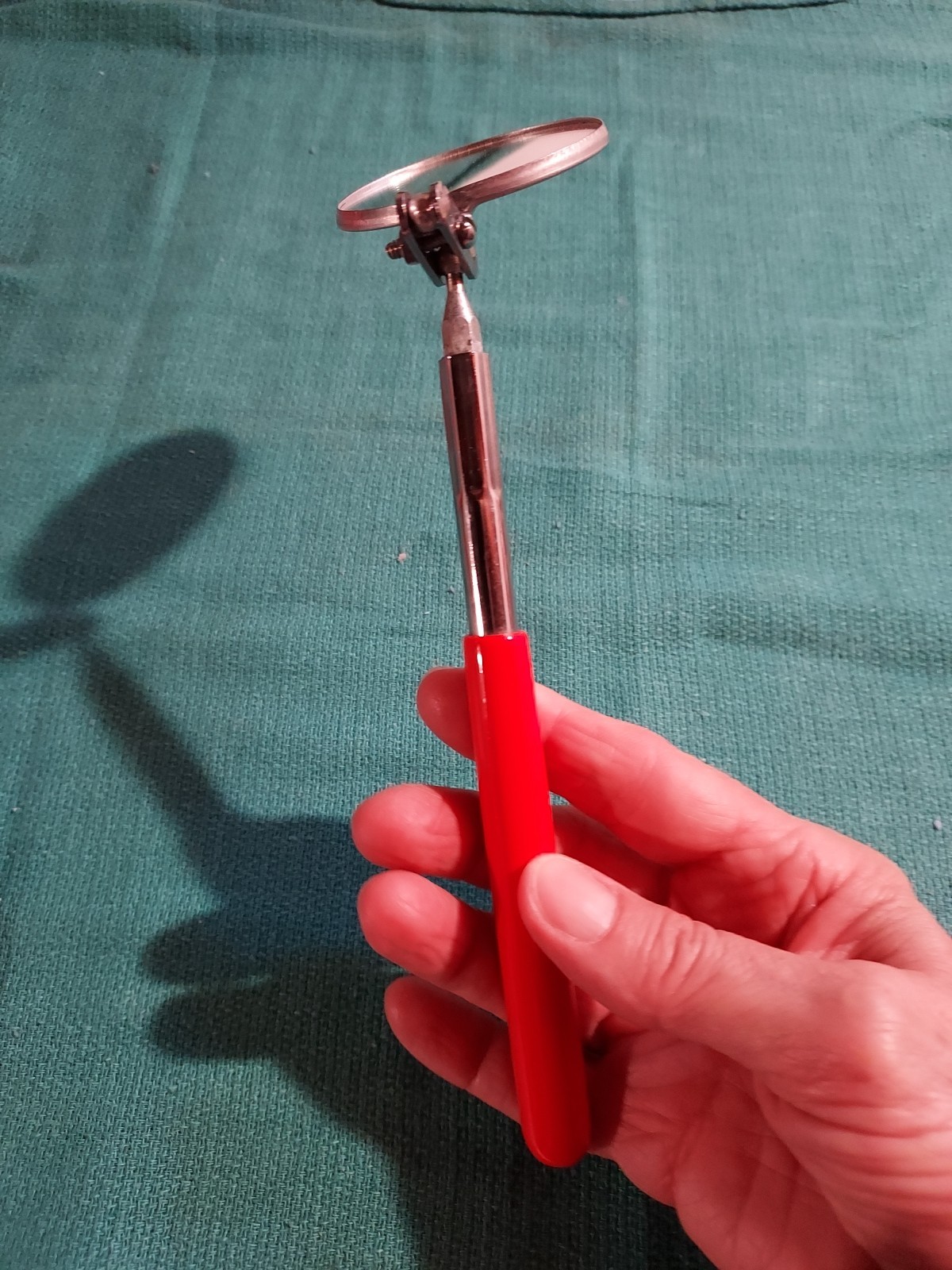 Telescopic Inspection Mirror By Ulman, 2″ Mirror, #C-2, New, USA