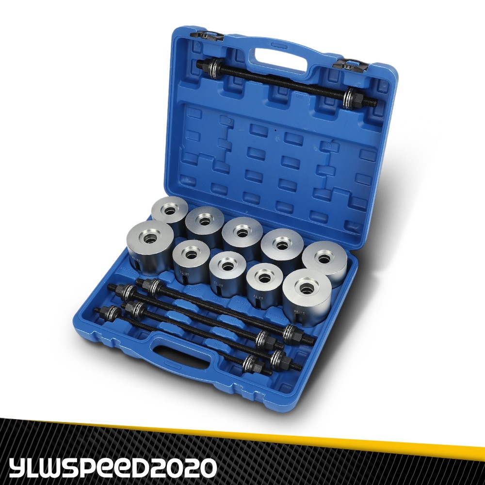 Universal Press & Pull Sleeve Kit Bush Bearing Removal Insertion Tool Set 27PCS