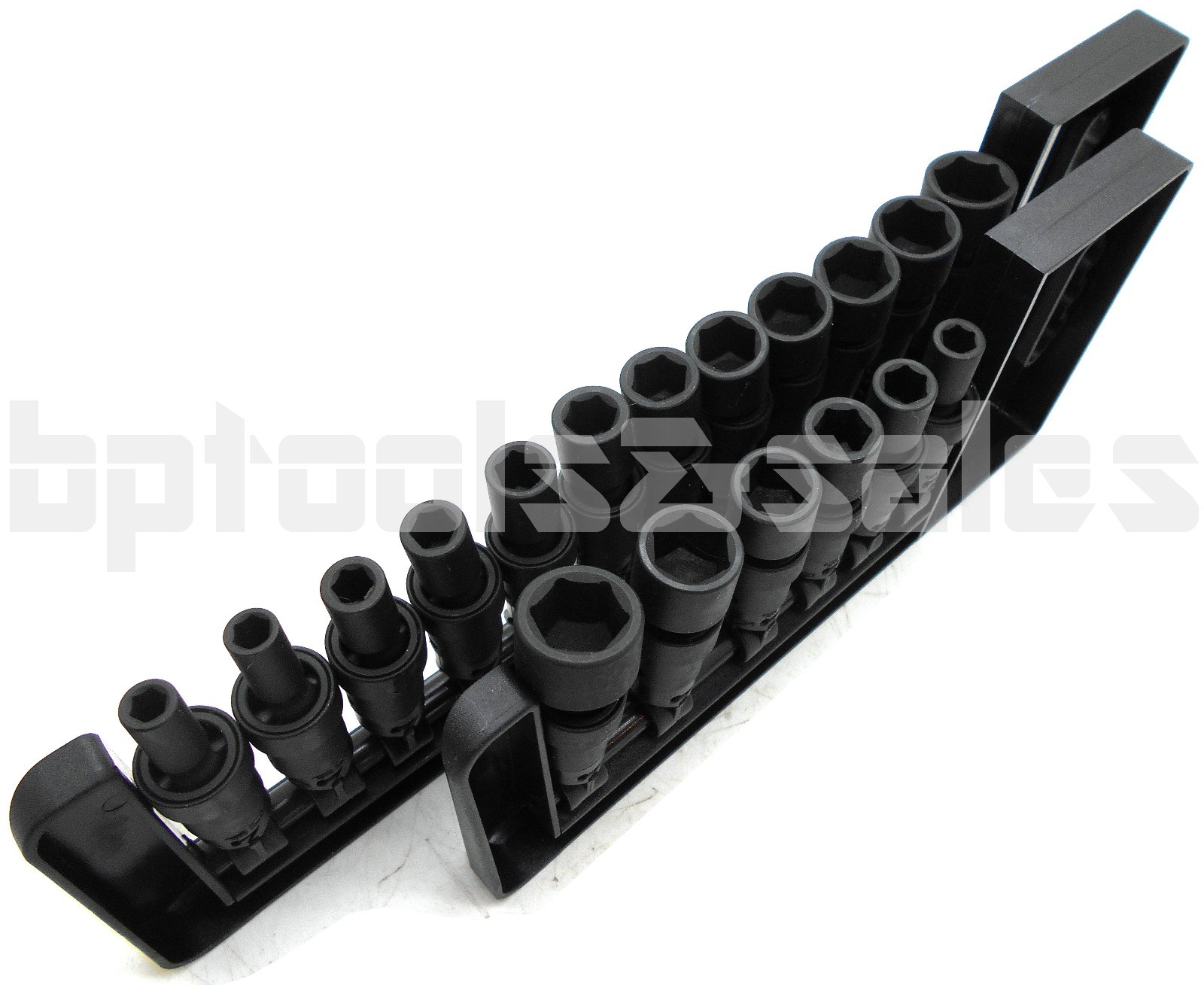 18pc 1/4″ DRIVE UNIVERSAL BALL SWIVEL DEEP IMPACT SOCKET SET SAE & METRIC