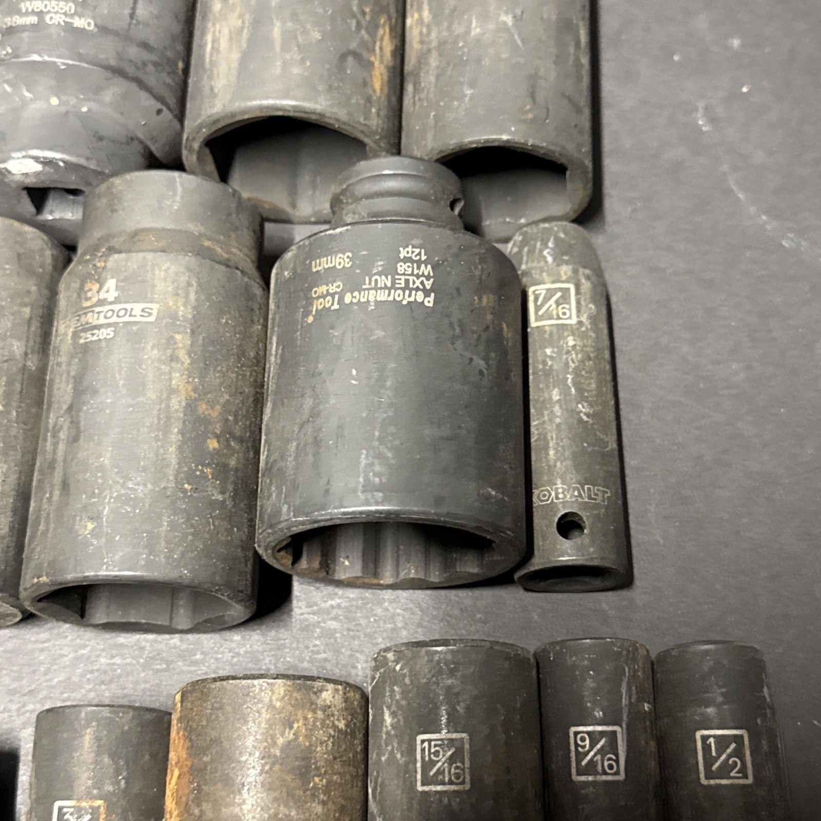 Impact Socket Driver Lot – Kobalt – Oem Tools – Performance Tools – Pittsburg