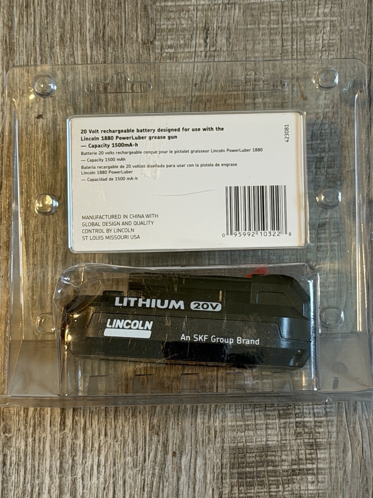 Lincoln Industrial 1871 20V Li-Ion Battery