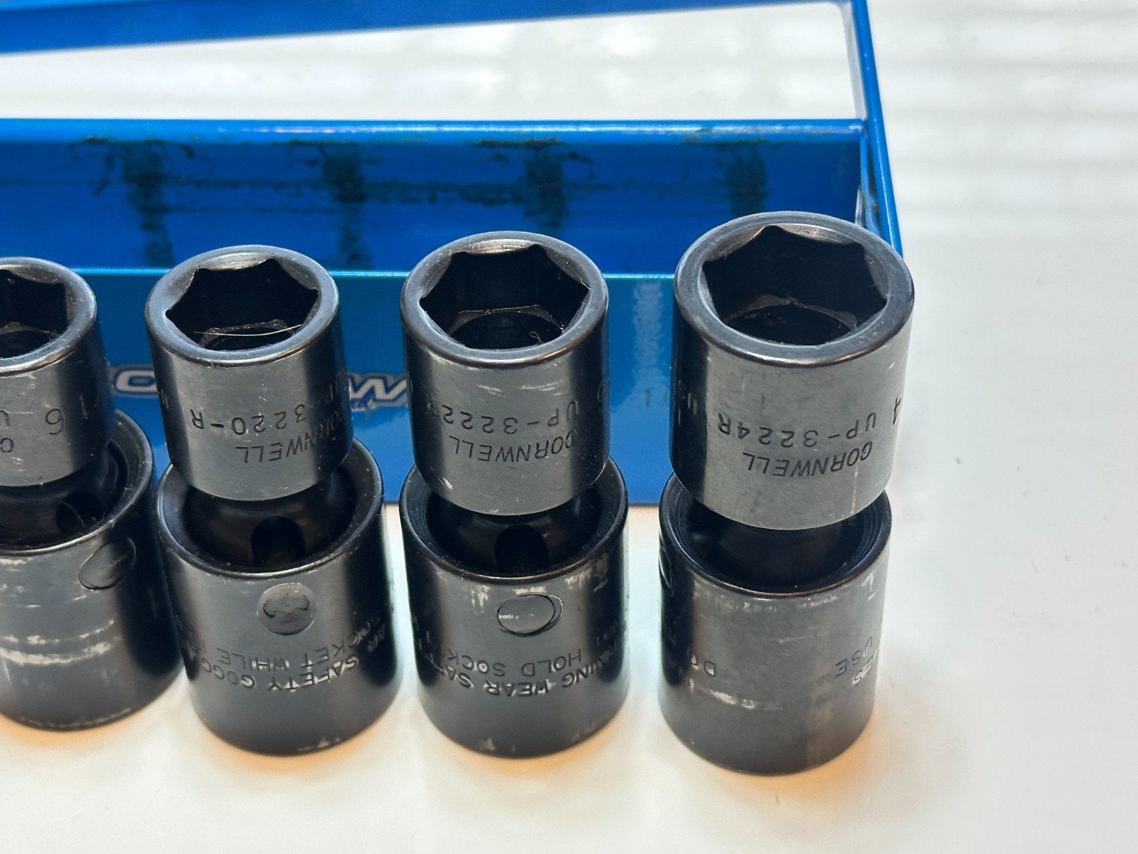 Cornwell USA UP-325RS SAE 1/2” Dr. Universal Swivel Impact Socket Set, 1/2″-3/4″