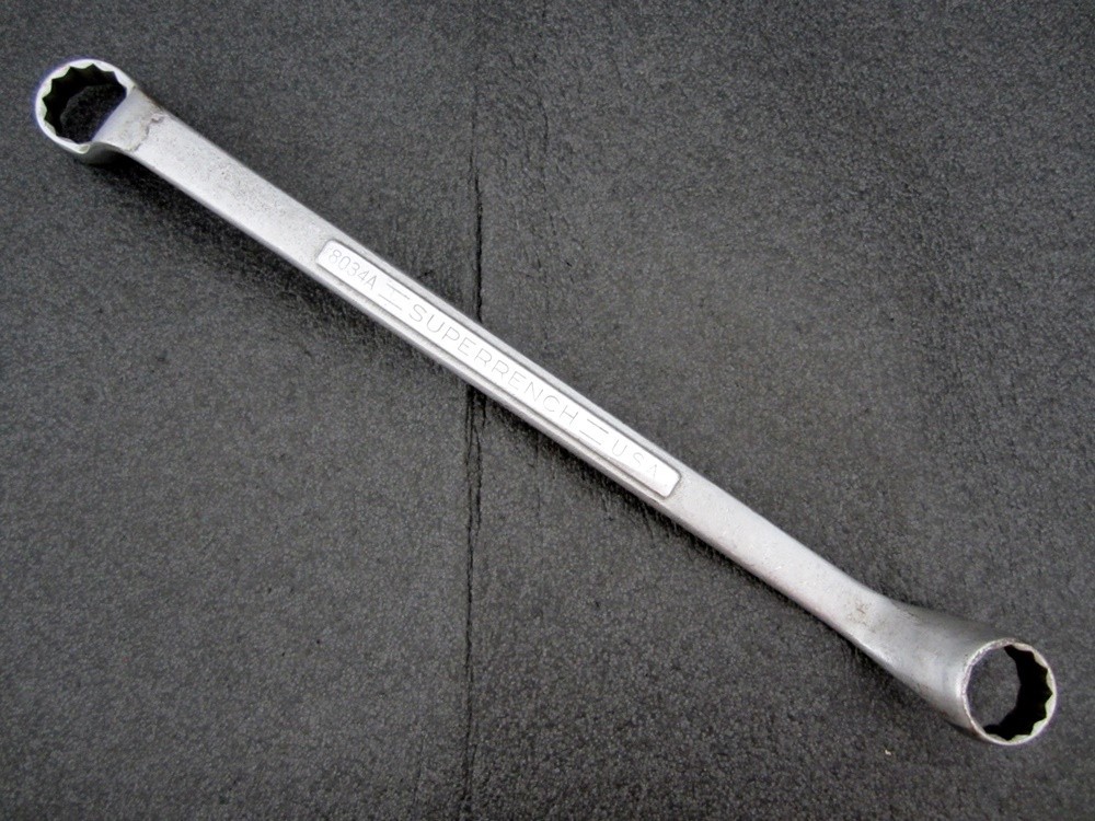 Vintage J.H. Williams 15/16″ x 1-1/16″ Offset Box End Wrench 8034A Made in USA