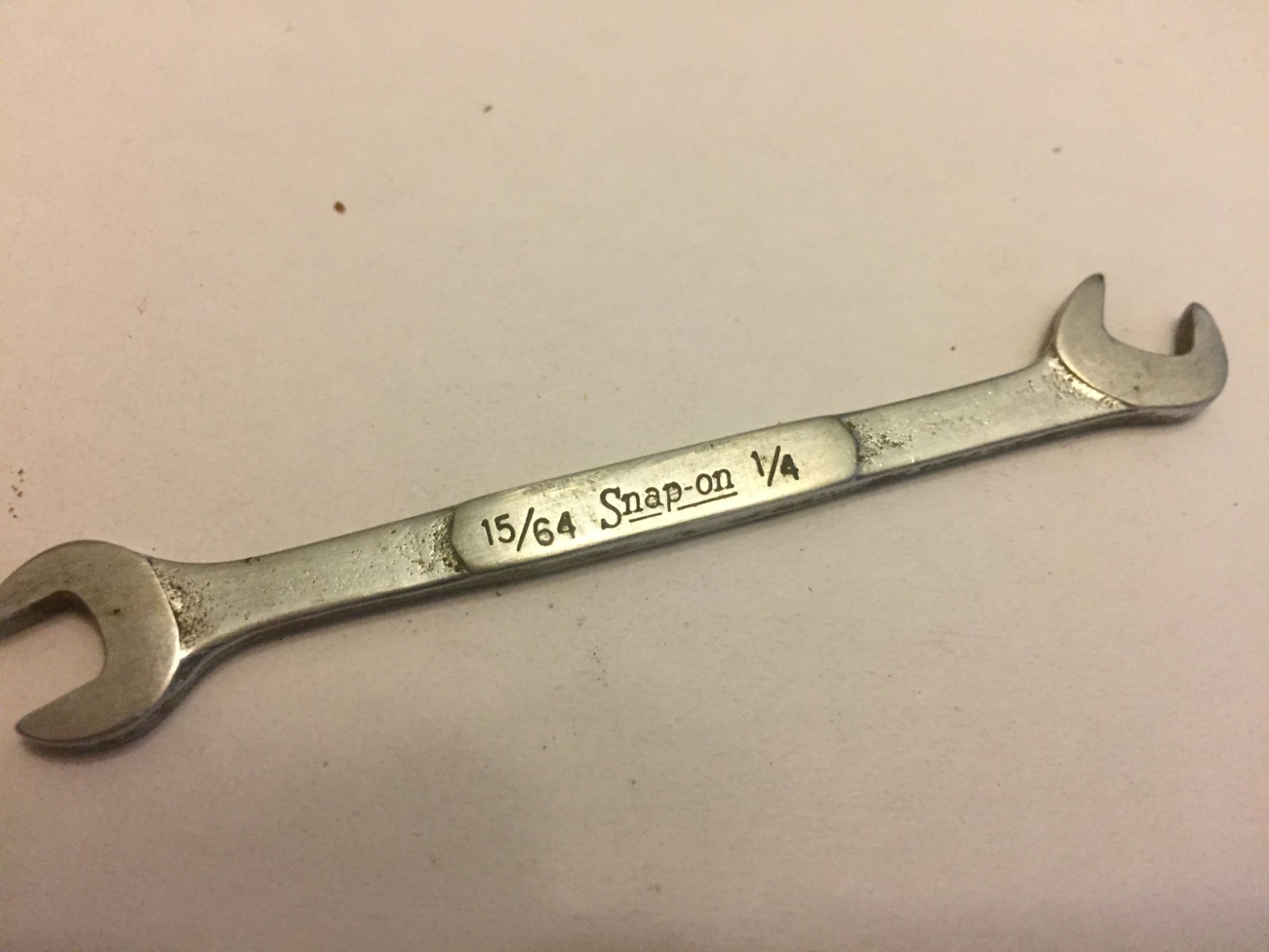 SNAP ON DS1516 ~ SAE 15/64–1/4″ 15°/60° Offset Open End Ignition Wrench