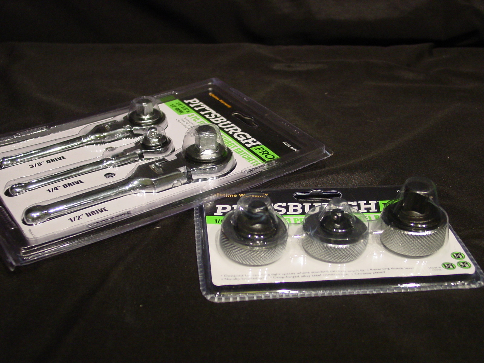 Flex Head Stubby & Thumbwheel Ratchet Set 1/4 3/8 1/2 Wrench Wrenches Tight Spot