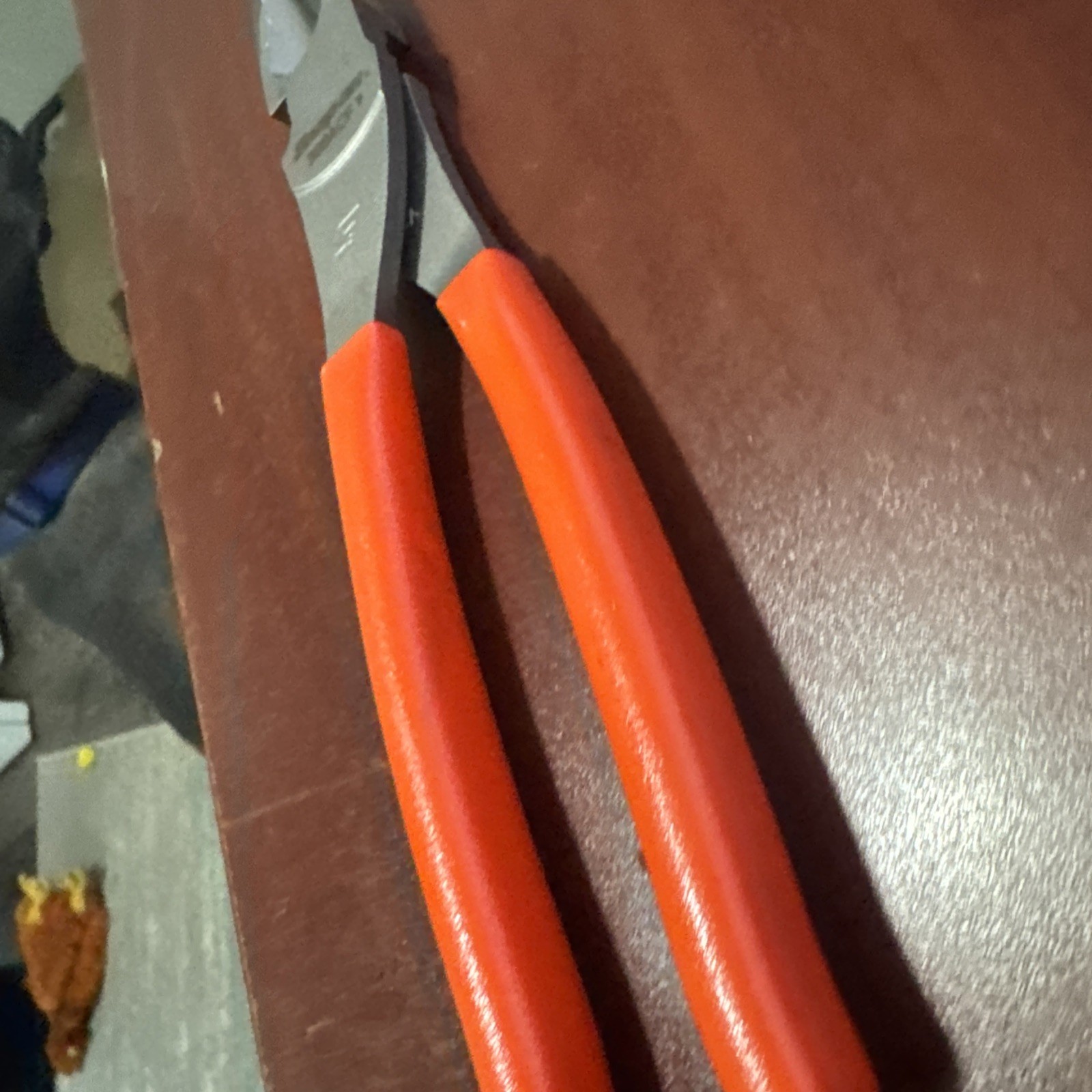 Snap-on Tools USA NEW ORANGE Grip 8″ High Leverage Diagonal Cutter Plier 388ACFO