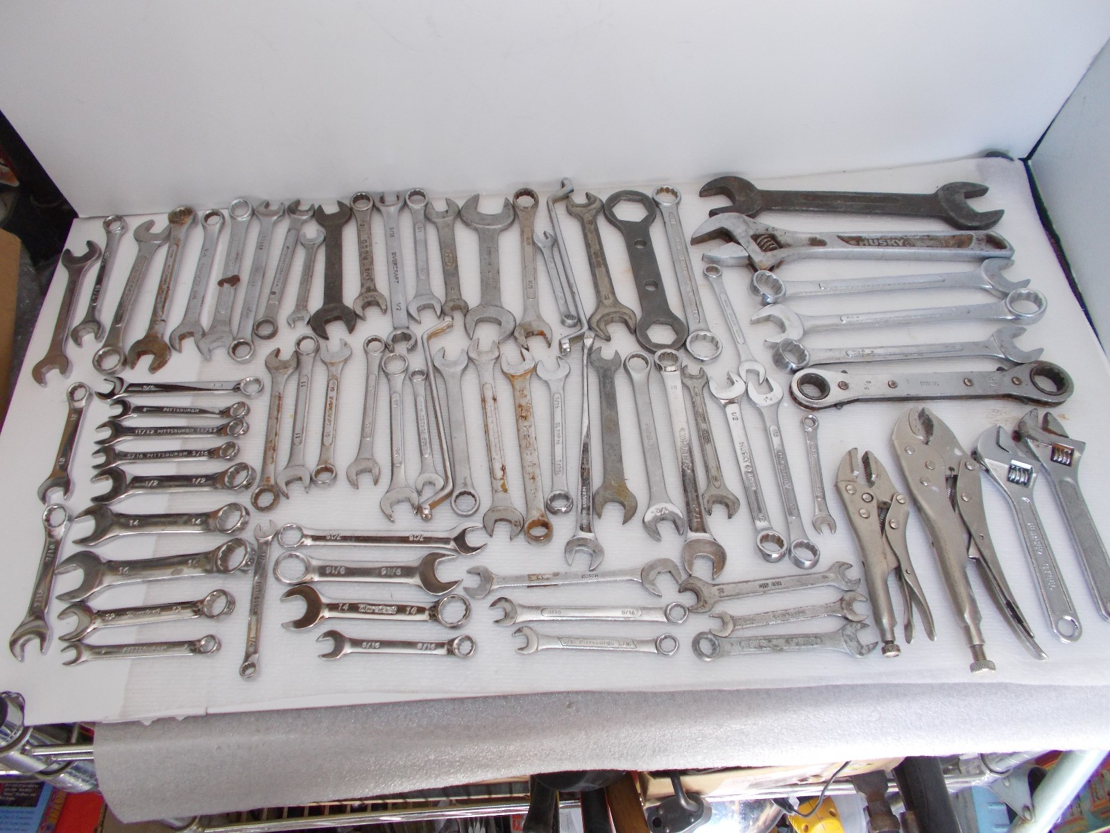 Large Lot of 70+ Misc/Random Wrenches Imports Flea Market Use All Good