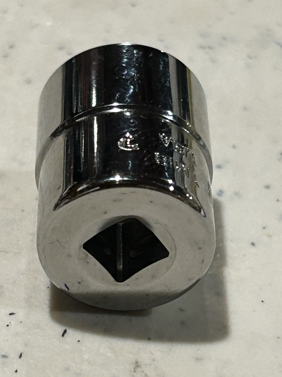 NEW Snap-On TM18 1/4”Dr 6Pt SAE 9/16 Flank Dr Shallow Chrome Socket USA