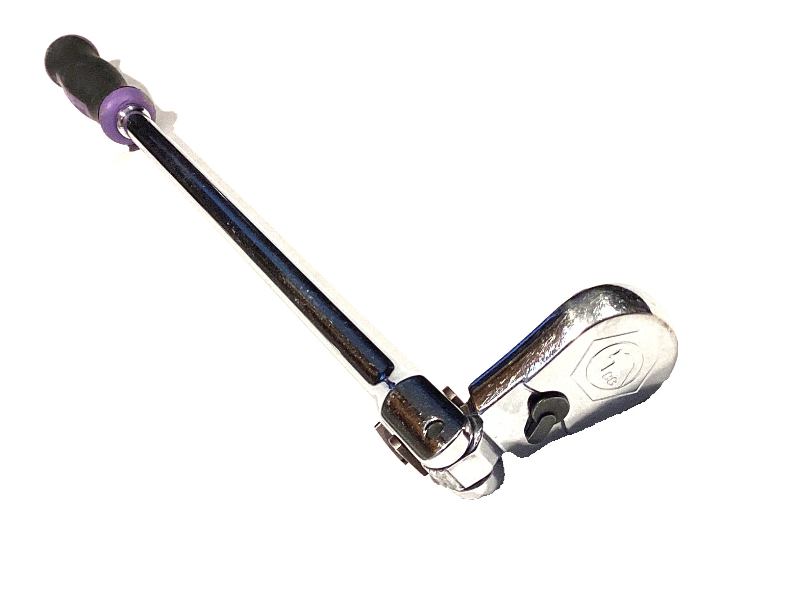 Matco Tools 1/4” Drive Purple Soft Grip EXTRA Long Snap Lock Flex Head Ratchet