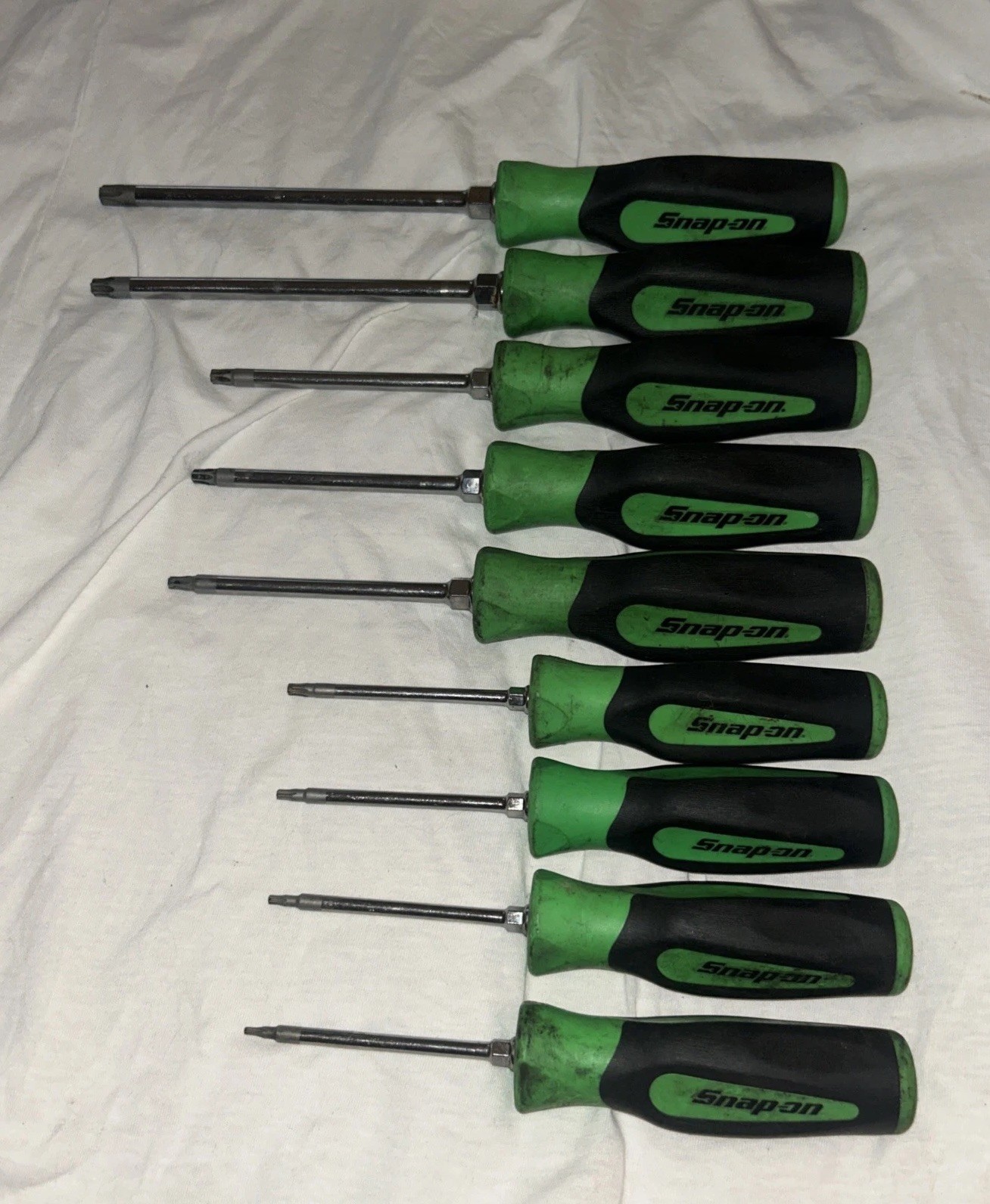 Snap-on™ TORX T8-T45 Screwdriver Set GREEN Instinct Soft Grip SGDTX90BG