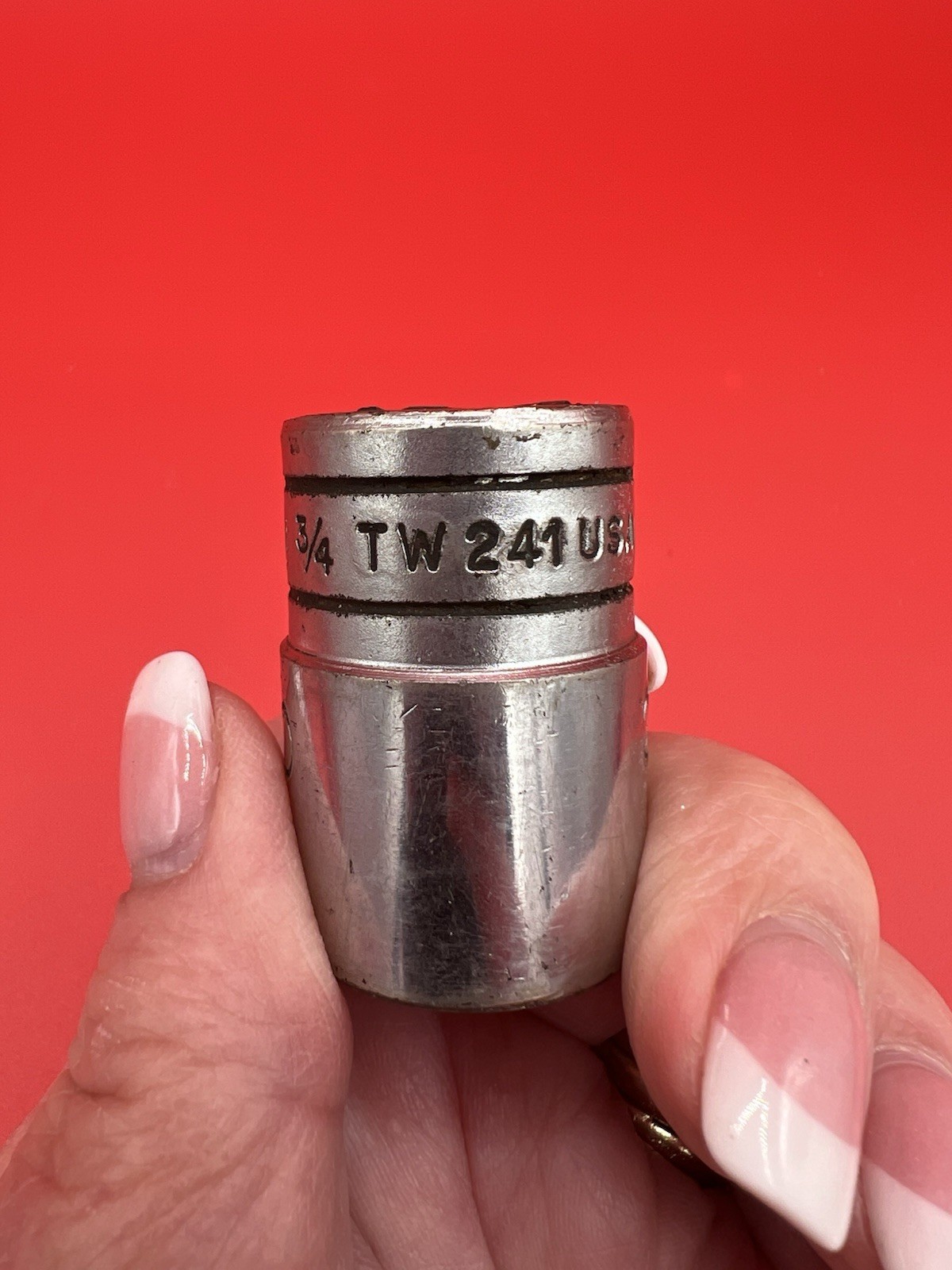 Snap-On TW241 1/2″ Drive 6-Point SAE 3/4″ Flank Drive Shallow Socket