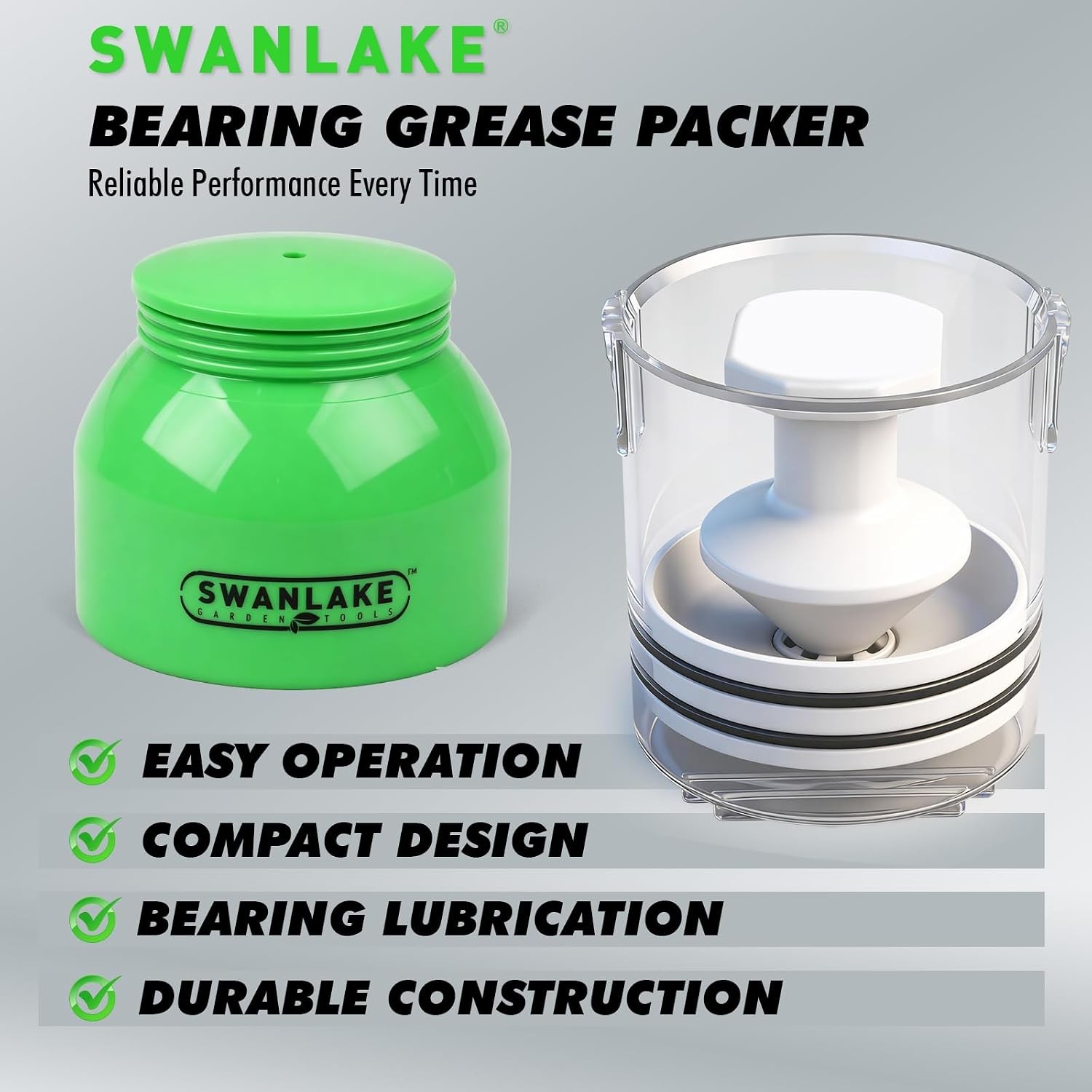 Premium Bearing Packer Kit Portable Handy Wheel Tool Effortlessly Flushes Old