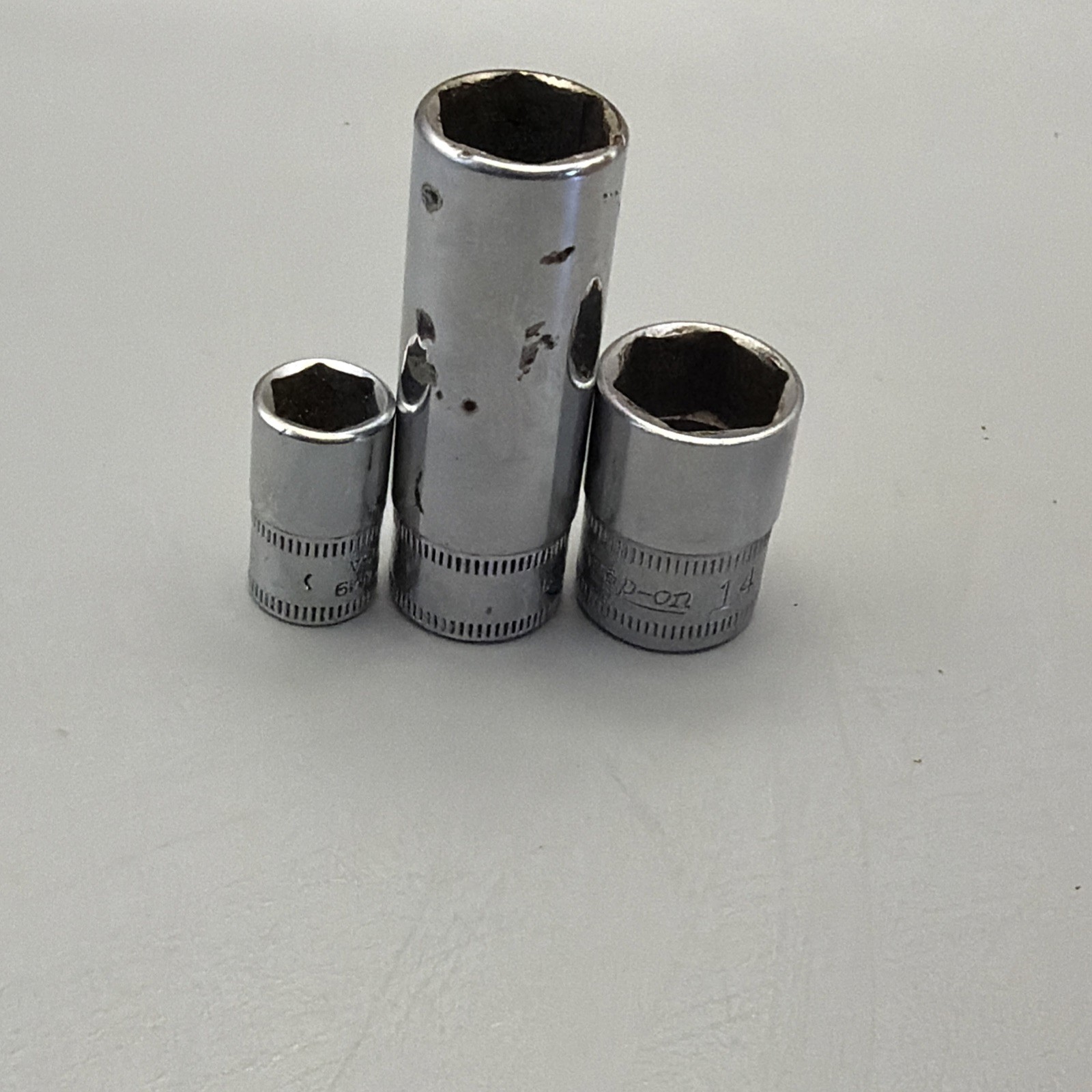 Snap On Set Of 3 Sockets Metric (TMM9, STMM13, FSM141), 6 Pt