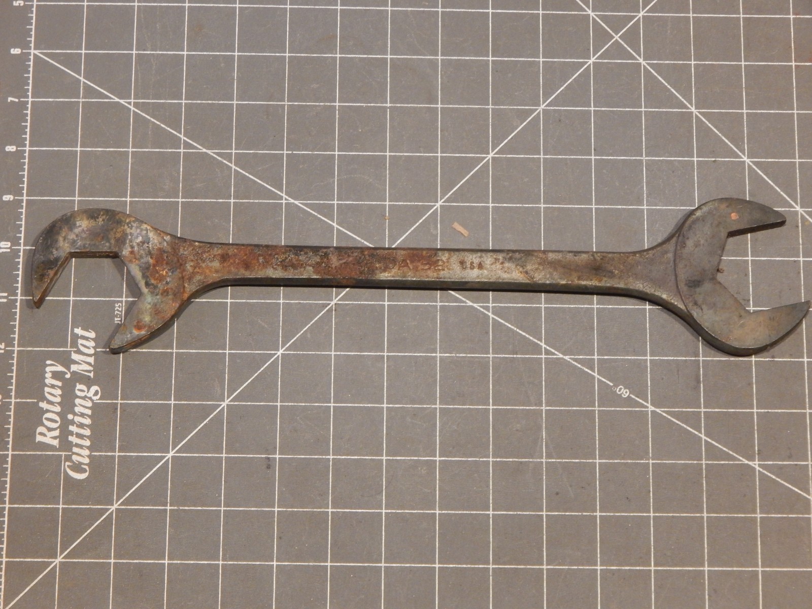 FIRE DAMAGED Mac Tool 4 Way Angle Head Open End Wrench Set 1 5/8″ DA52