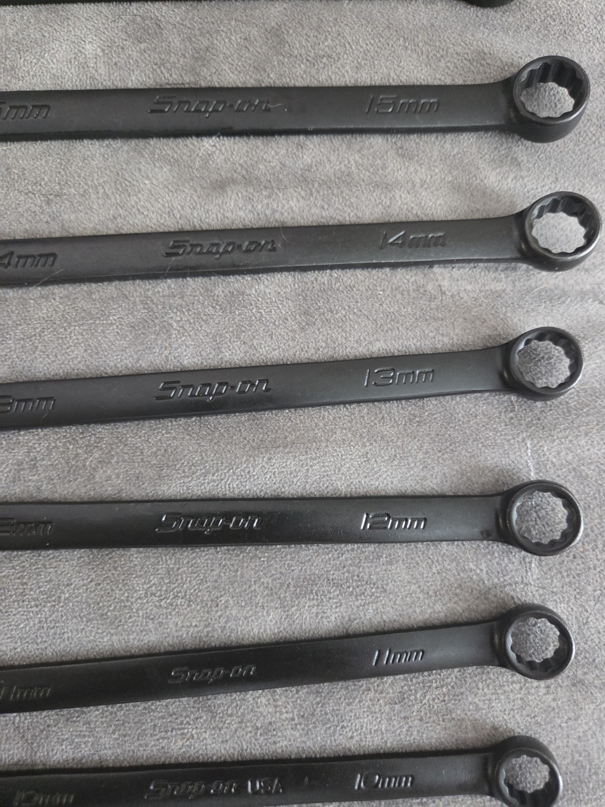 Snap-on Combo Wrench Set Flank Drive 15 Pc Metric 10mm-24mm