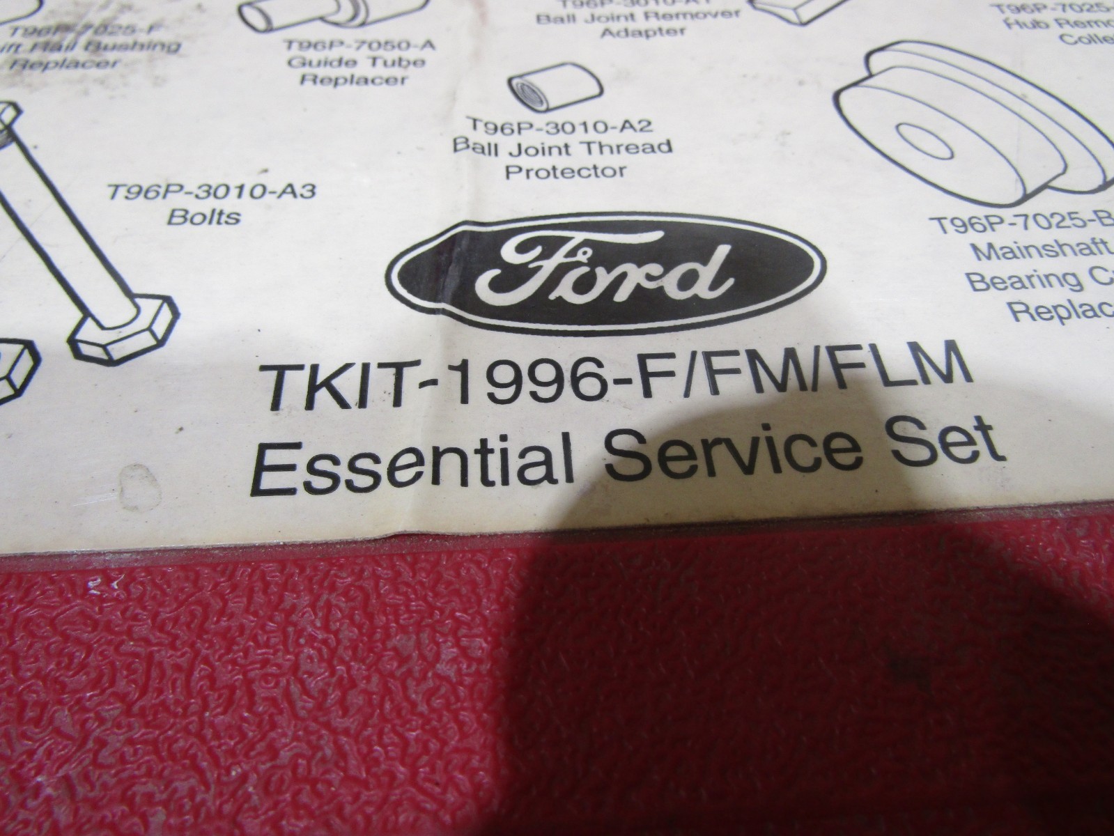 TKIT-1996-F/FM/FLM Ford Rotunda essential tool kit *INCOMPLETE* #135